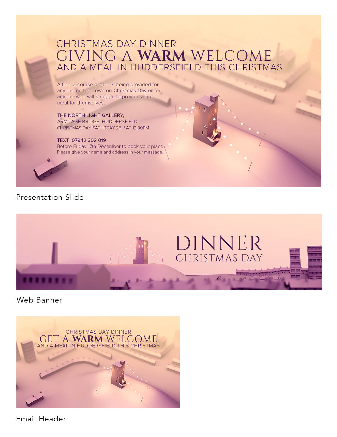 Digital assets created for Christmas campaign